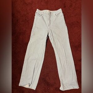 Abercrombie & Fitch Blue and White Striped Pants